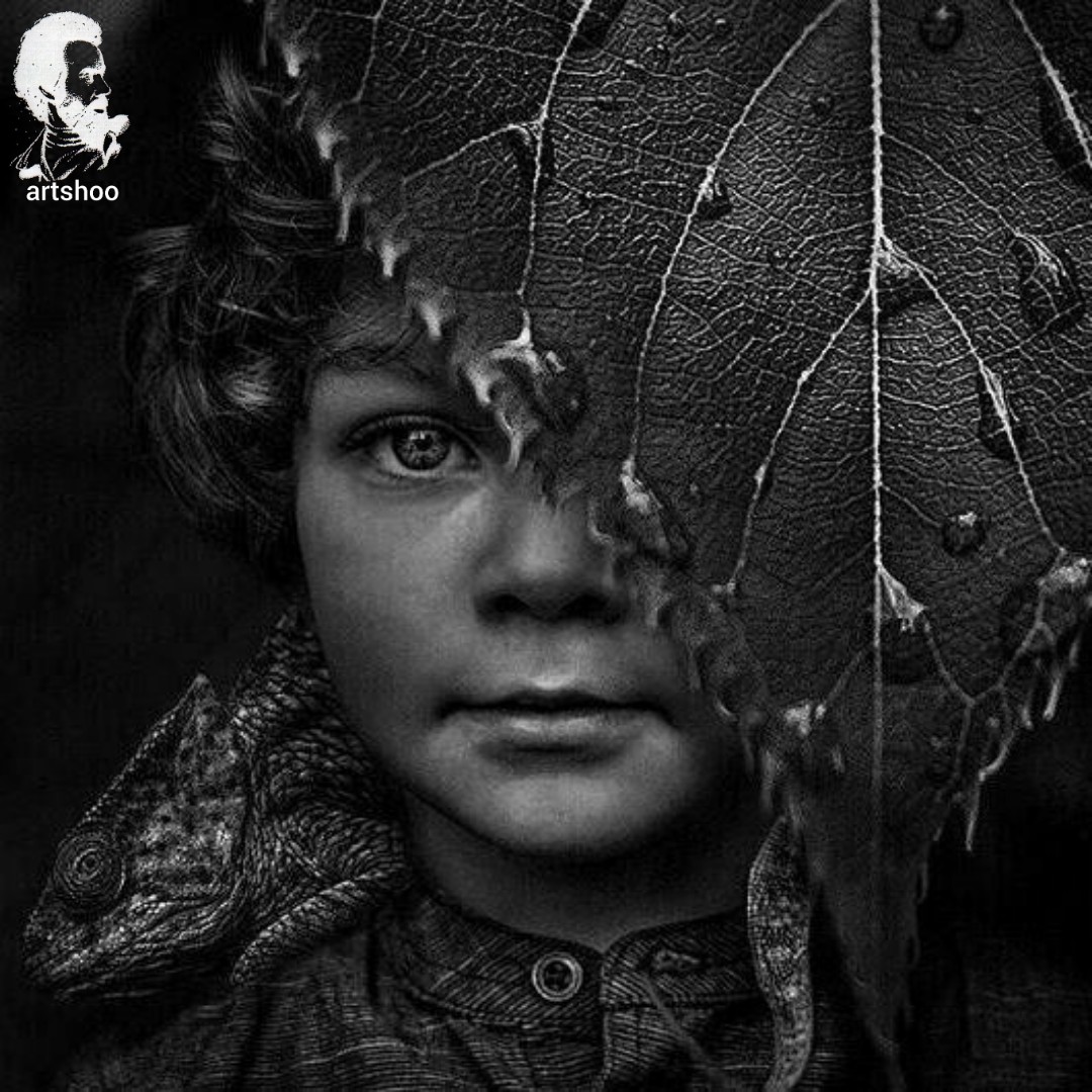 مدل کودک سیاه قلم